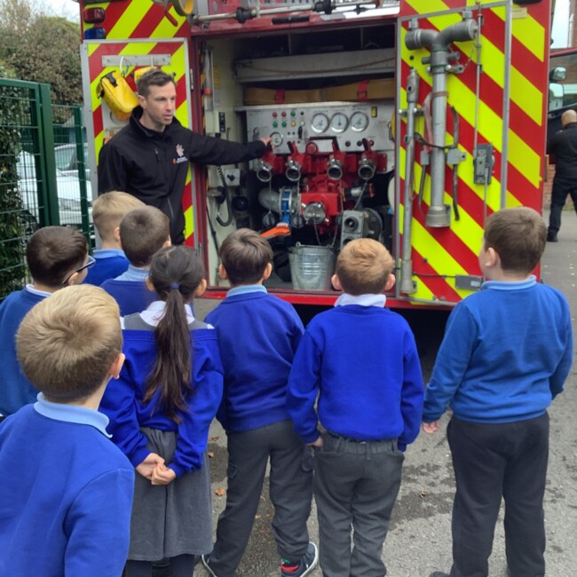 Year 2 visit from the Fire Service